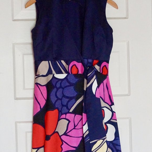 Vintage Sleeveless Floral Wrap Dress - Small - Picture 5 of 8